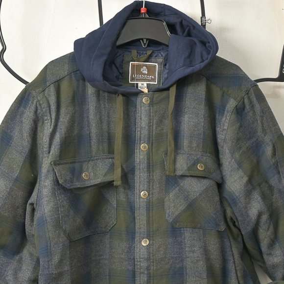 Legendary Outfitters men shirt jacket Green M L XL XXL - Picture 2 of 10
